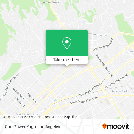 Mapa de CorePower Yoga