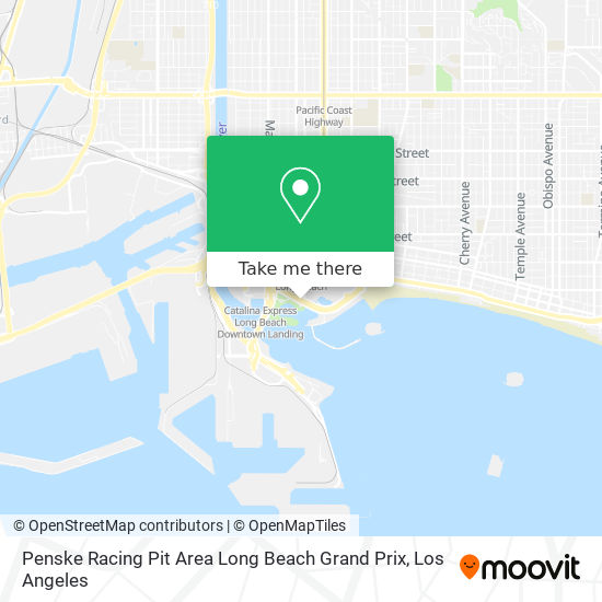 Mapa de Penske Racing Pit Area Long Beach Grand Prix