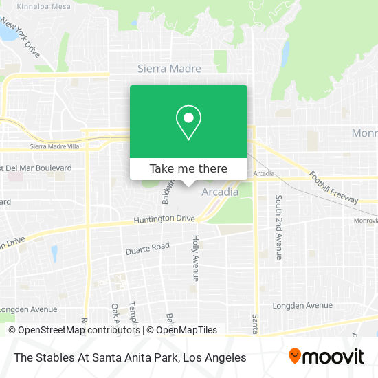 Mapa de The Stables At Santa Anita Park