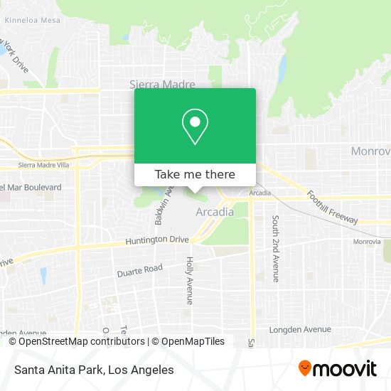 Santa Anita Park map