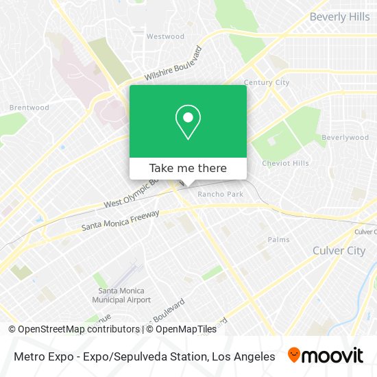 Metro Expo - Expo / Sepulveda Station map