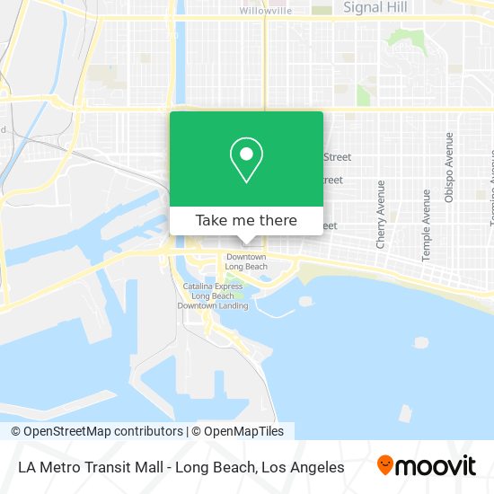 LA Metro Transit Mall - Long Beach map