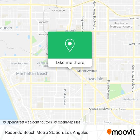 Mapa de Redondo Beach Metro Station