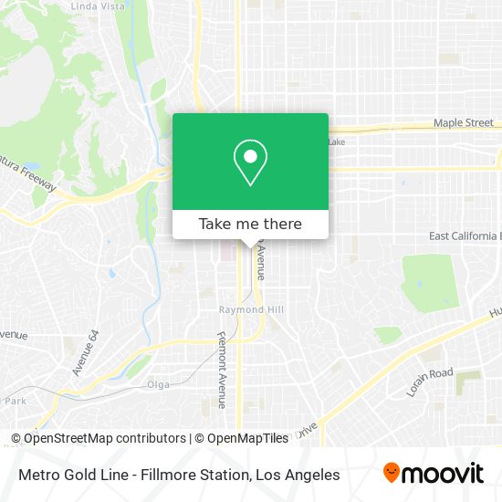 Metro Gold Line - Fillmore Station map