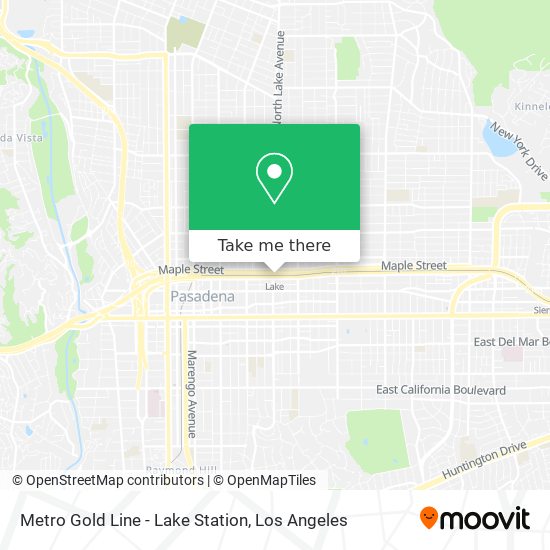 How to get to Metro Gold Line - Lake Station in Pasadena by Bus, Light Rail  or Subway?