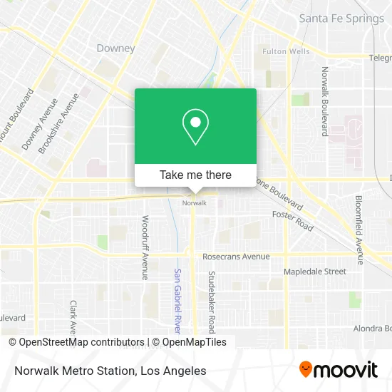 Norwalk Metro Station map