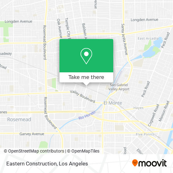 Eastern Construction map