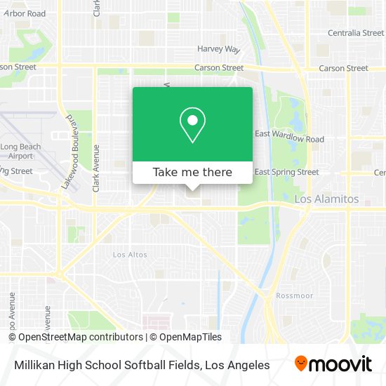 Millikan High School Softball Fields map