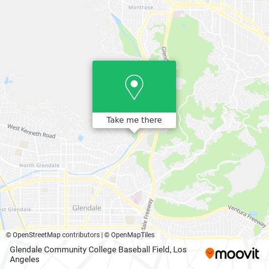 Glendale Community College Baseball Field map