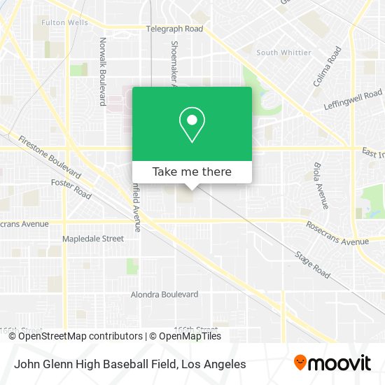 John Glenn High Baseball Field map