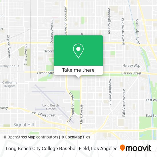 Long Beach City College Baseball Field map