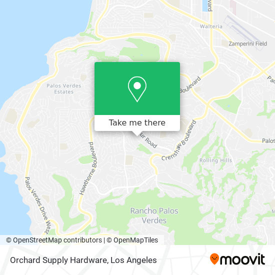 Orchard Supply Hardware map