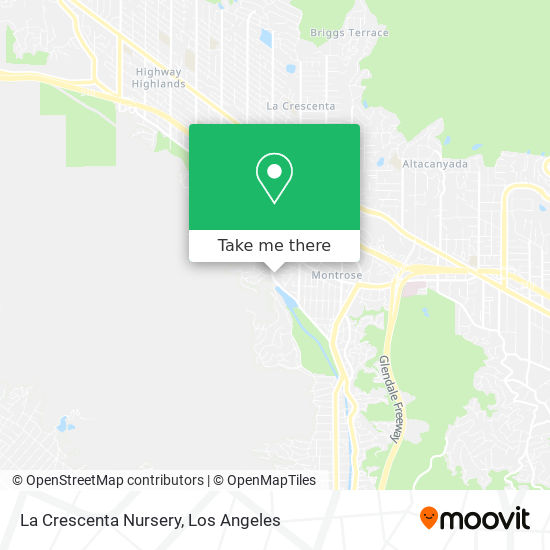 La Crescenta Nursery map