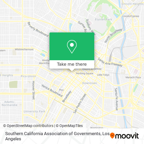 Mapa de Southern California Association of Governments