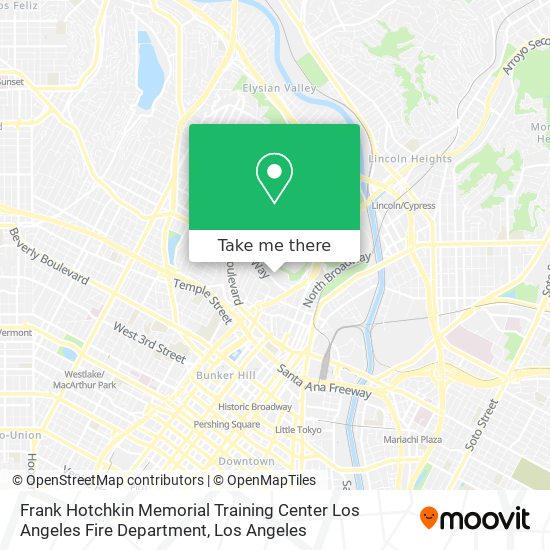 Frank Hotchkin Memorial Training Center Los Angeles Fire Department map
