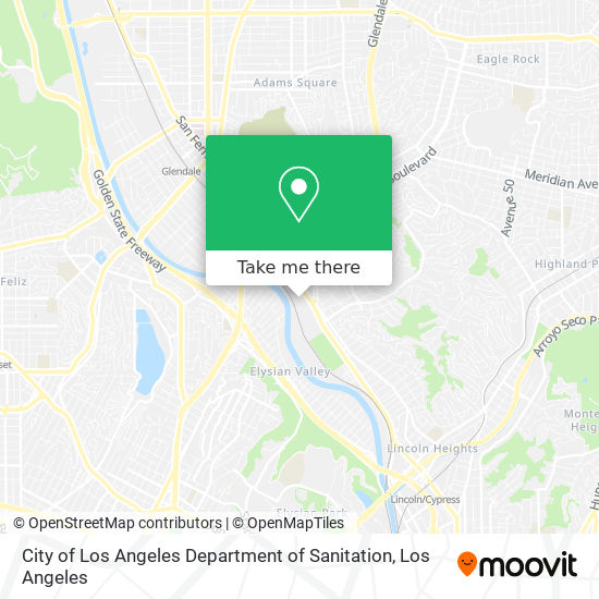Mapa de City of Los Angeles Department of Sanitation