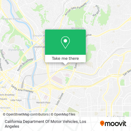 California Department Of Motor Vehicles map