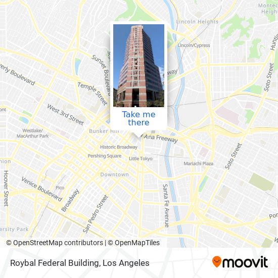 Mapa de Roybal Federal Building