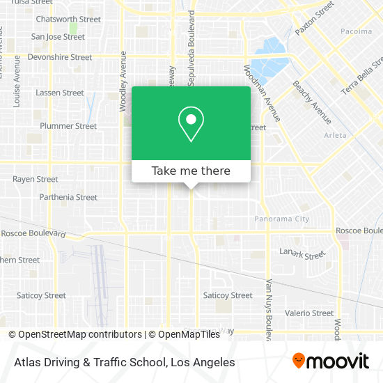 Atlas Driving & Traffic School map