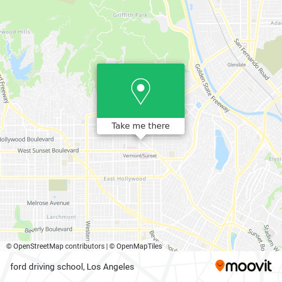 ford driving school map