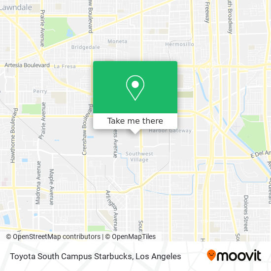Mapa de Toyota South Campus Starbucks