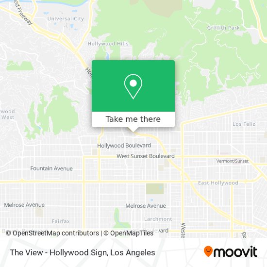 Mapa de The View - Hollywood Sign