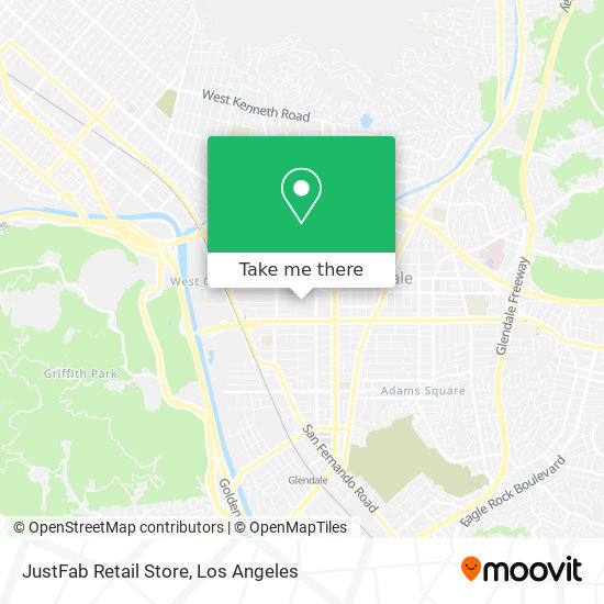 Mapa de JustFab Retail Store