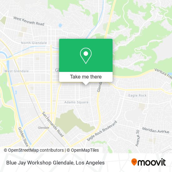 Mapa de Blue Jay Workshop Glendale