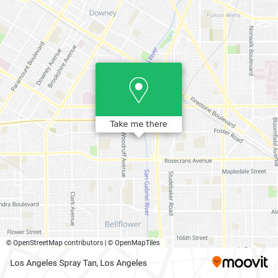 Los Angeles Spray Tan map
