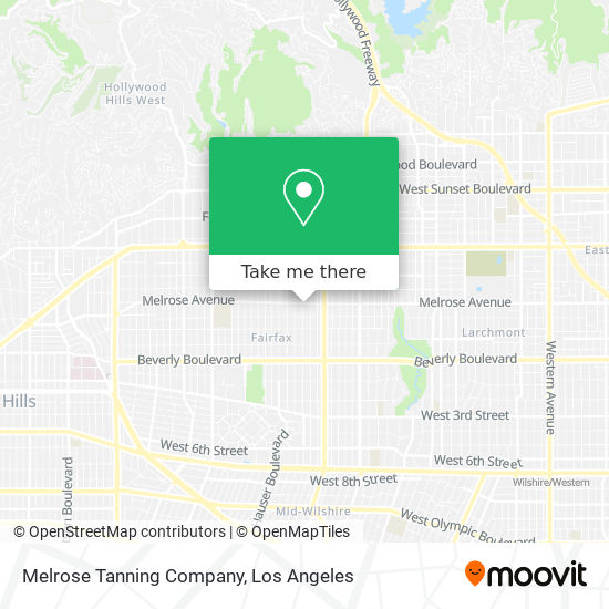 Mapa de Melrose Tanning Company