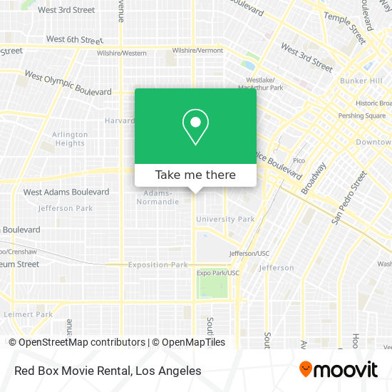Red Box Movie Rental map