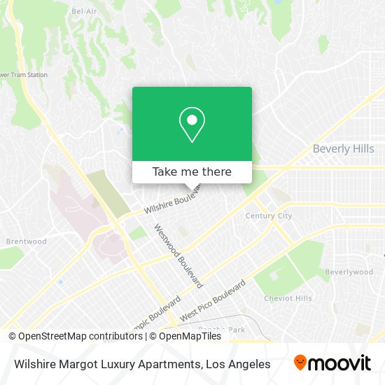 Mapa de Wilshire Margot Luxury Apartments