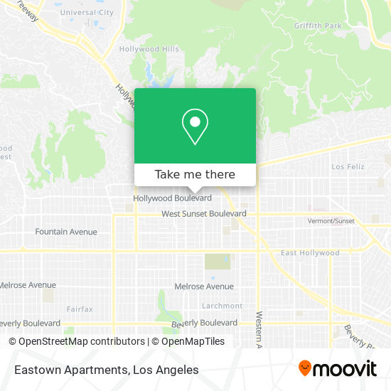 Eastown Apartments map