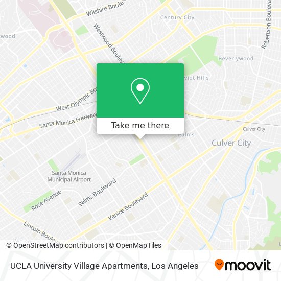 UCLA University Village Apartments map