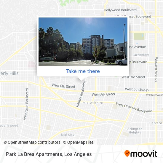 Park La Brea Apartments map