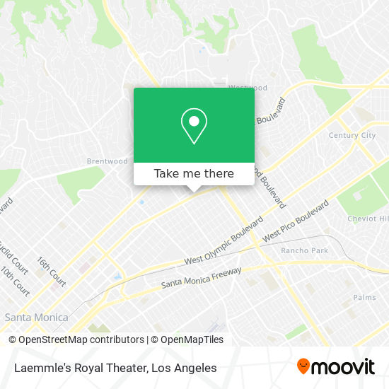 Laemmle's Royal Theater map