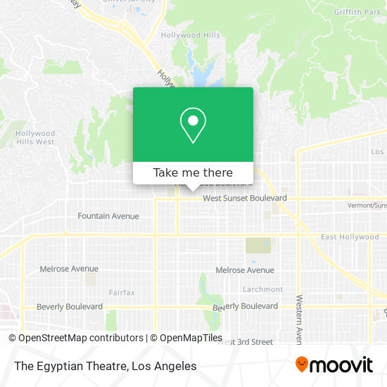 The Egyptian Theatre map