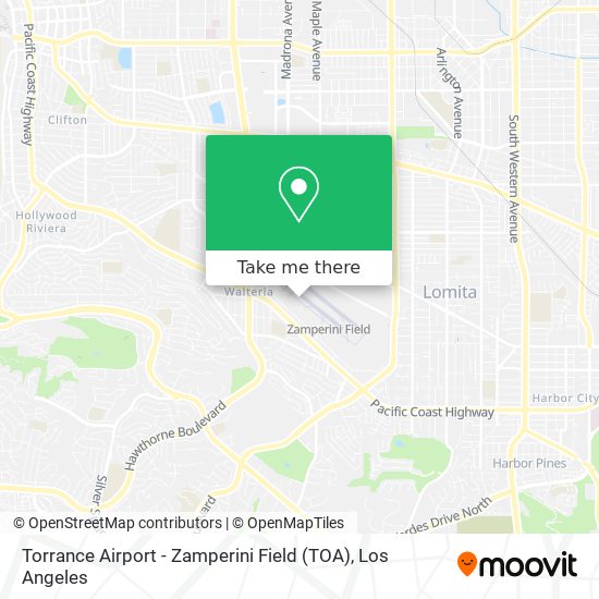 Torrance Airport - Zamperini Field (TOA) map