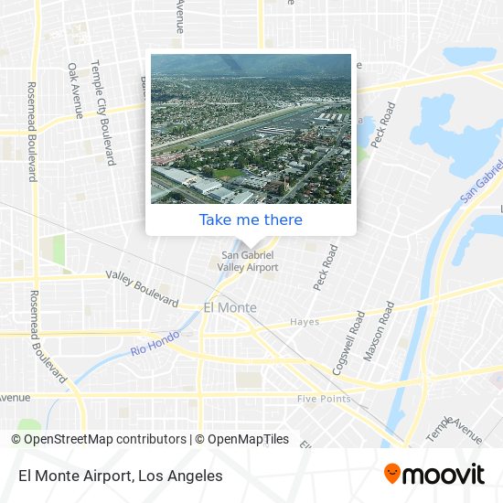 Mapa de El Monte Airport
