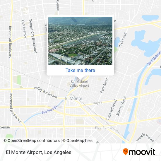 El Monte Airport map