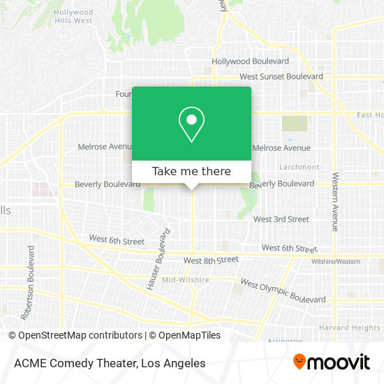 Mapa de ACME Comedy Theater
