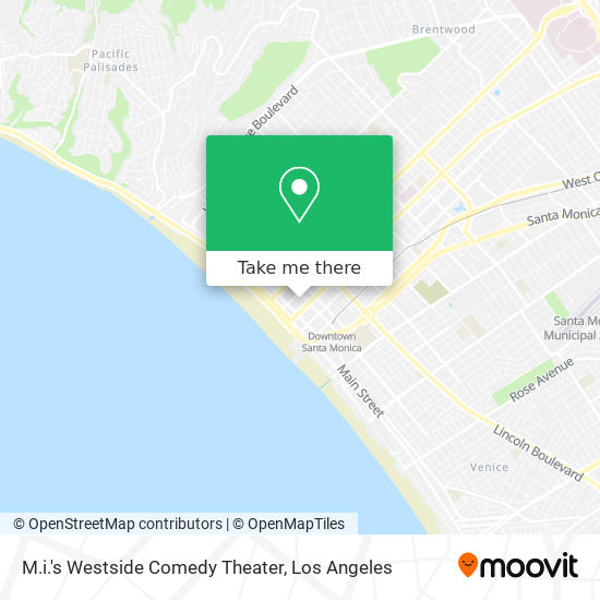 Mapa de M.i.'s Westside Comedy Theater
