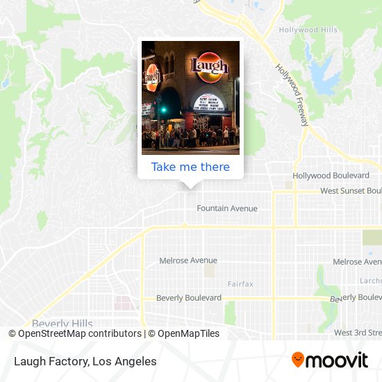 Laugh Factory map