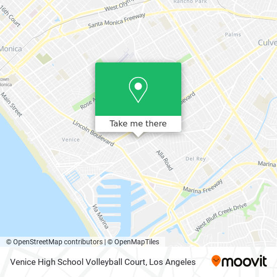 Venice High School Volleyball Court map