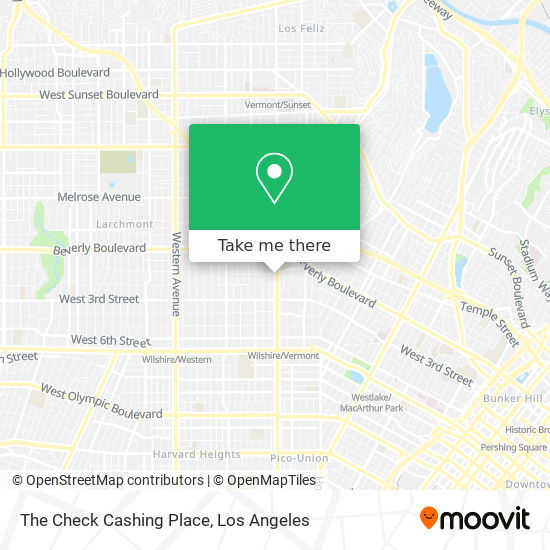 The Check Cashing Place map