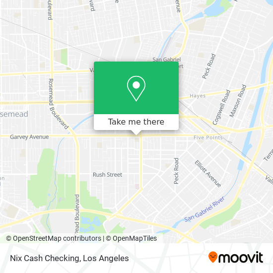 Nix Cash Checking map