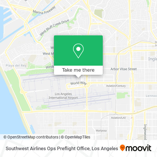 Southwest Airlines Ops Preflight Office map