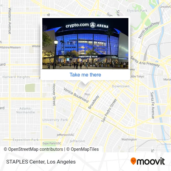 STAPLES Center map