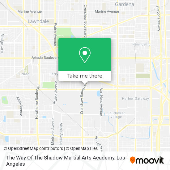 The Way Of The Shadow Martial Arts Academy map
