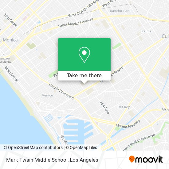 Mark Twain Middle School map